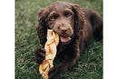 Dog with Braided Beef Skin Medium