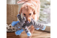 Dog with KONG Shakers Crumples Elephant Toy