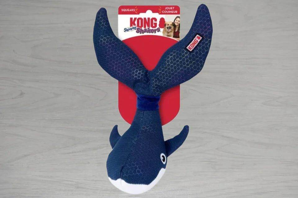 KONG Shakers Shimmy Whale Dog Toy